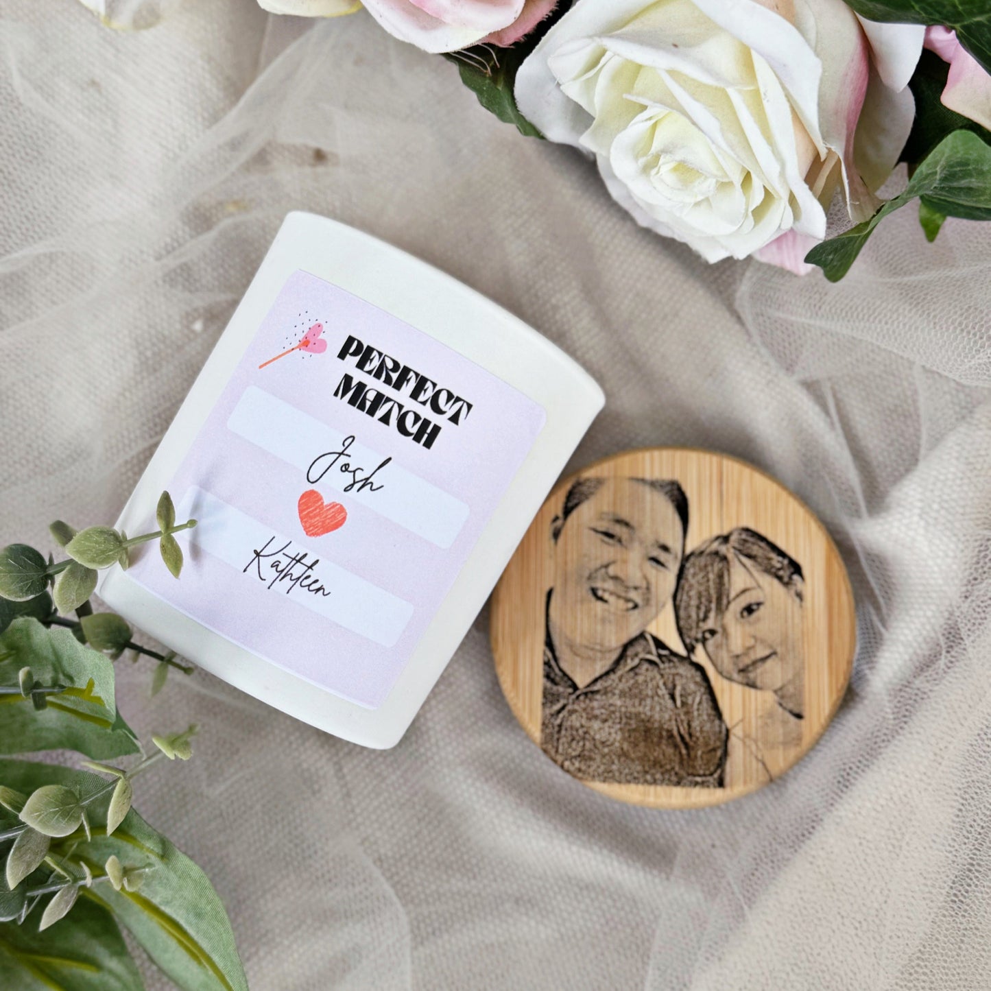 Personalised Valentine's Day Candle/ Valentine's Day gift