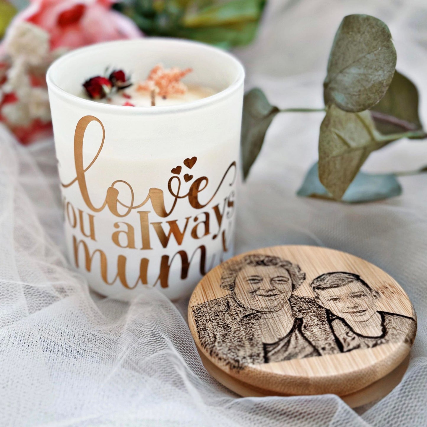 PERSONALIZED MOTHER'S DAY CANDLE