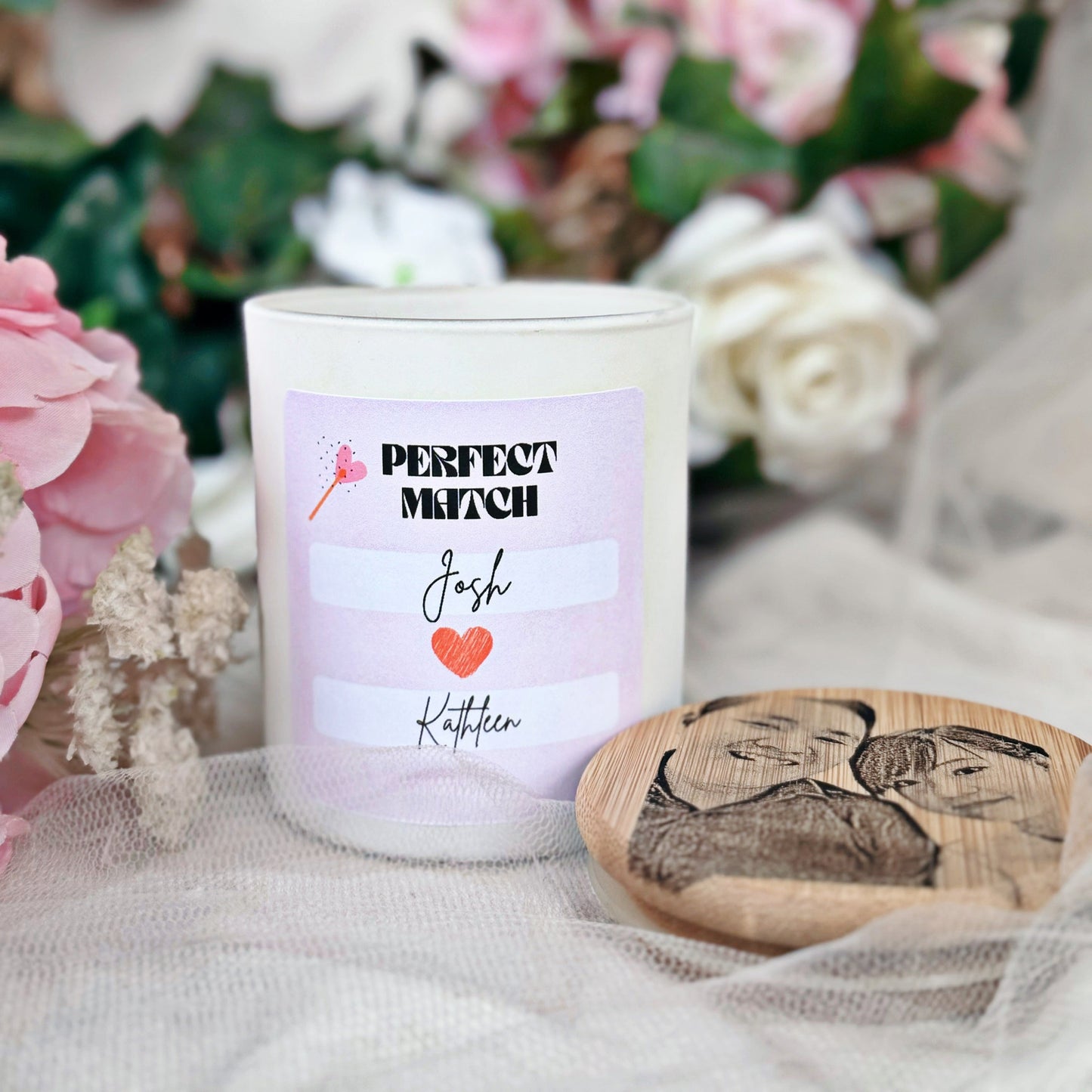 Personalised Valentine's Day Candle/ Valentine's Day gift