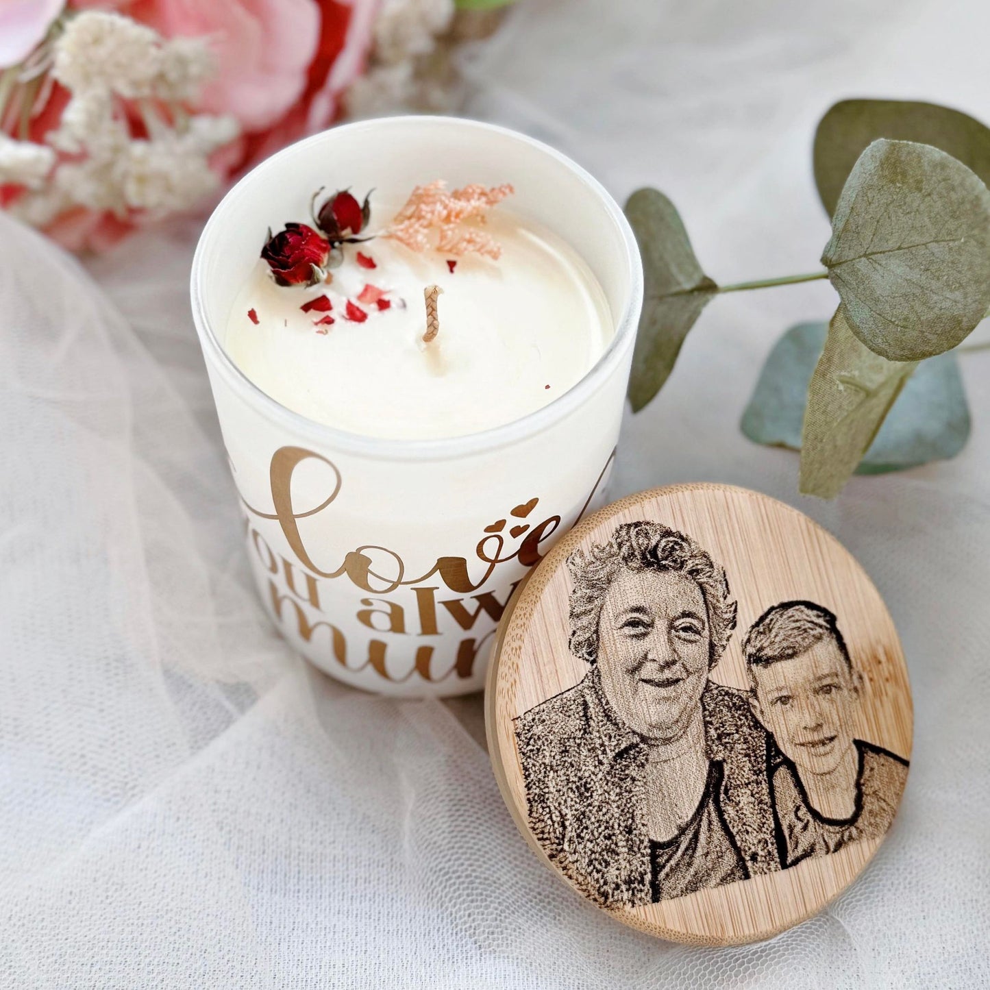 PERSONALIZED MOTHER'S DAY CANDLE