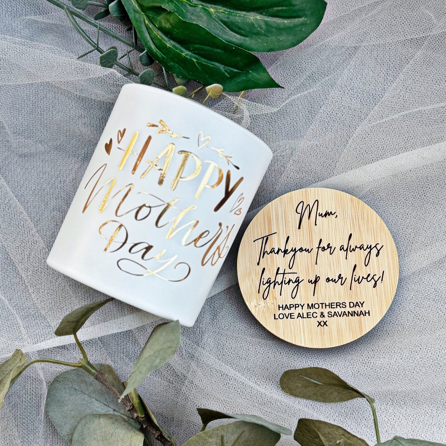 PERSONALISED MOTHER'S DAY CANDLE- HAPPY MOTHER'S DAY GIFT