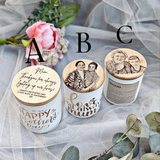 PERSONALIZED MOTHER'S DAY CANDLE