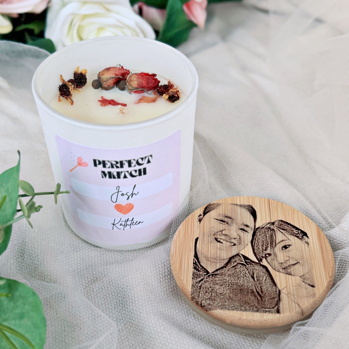 Personalised Valentine's Day Candle/ Valentine's Day gift