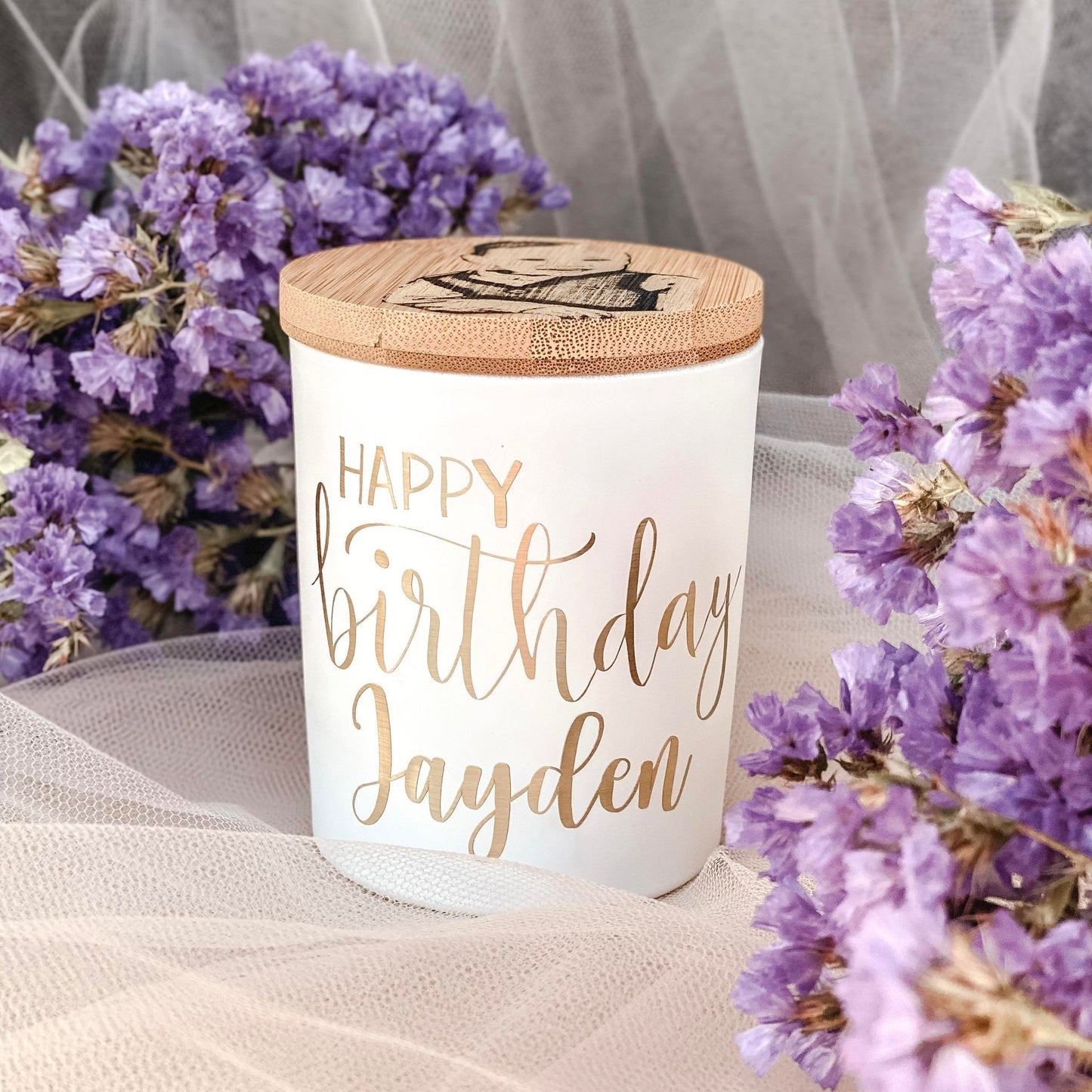 PERSONALISED HAPPY BIRTHDAY CANDLE