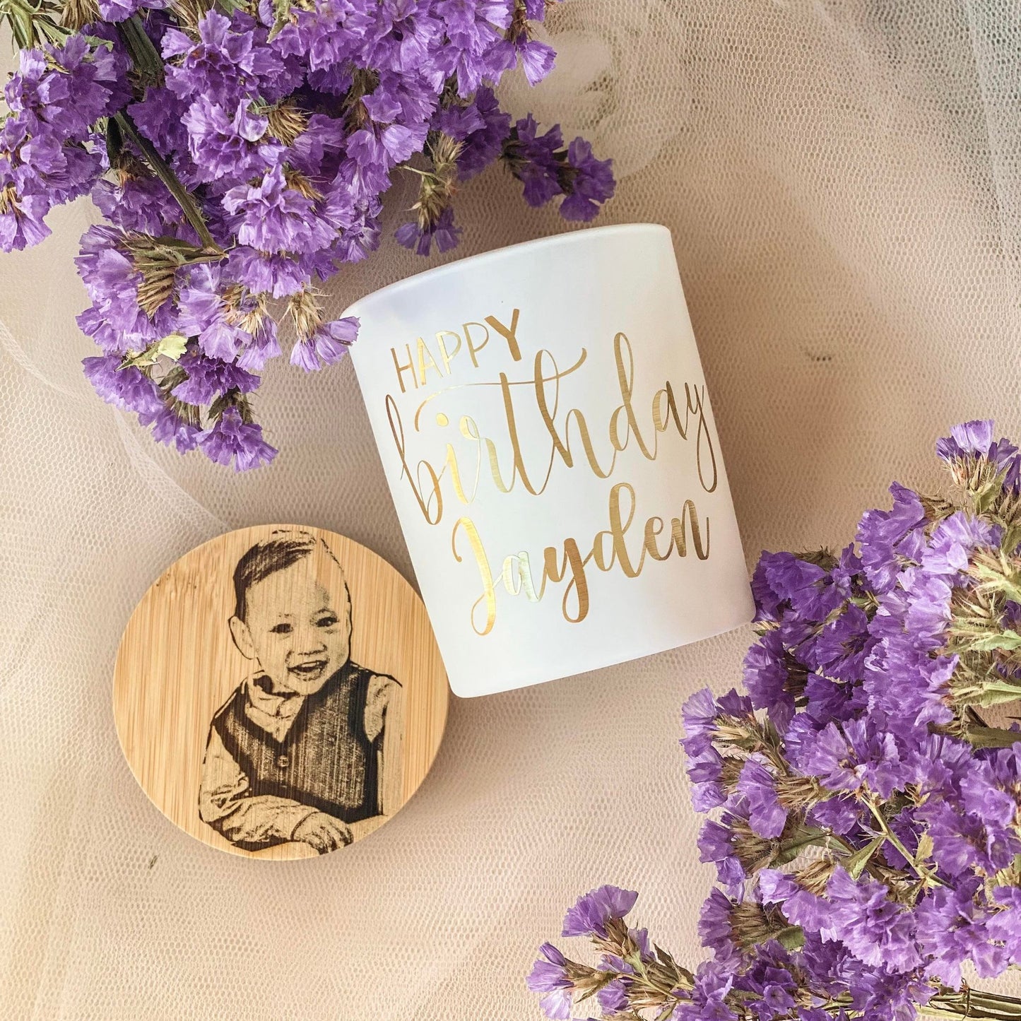 PERSONALISED HAPPY BIRTHDAY CANDLE