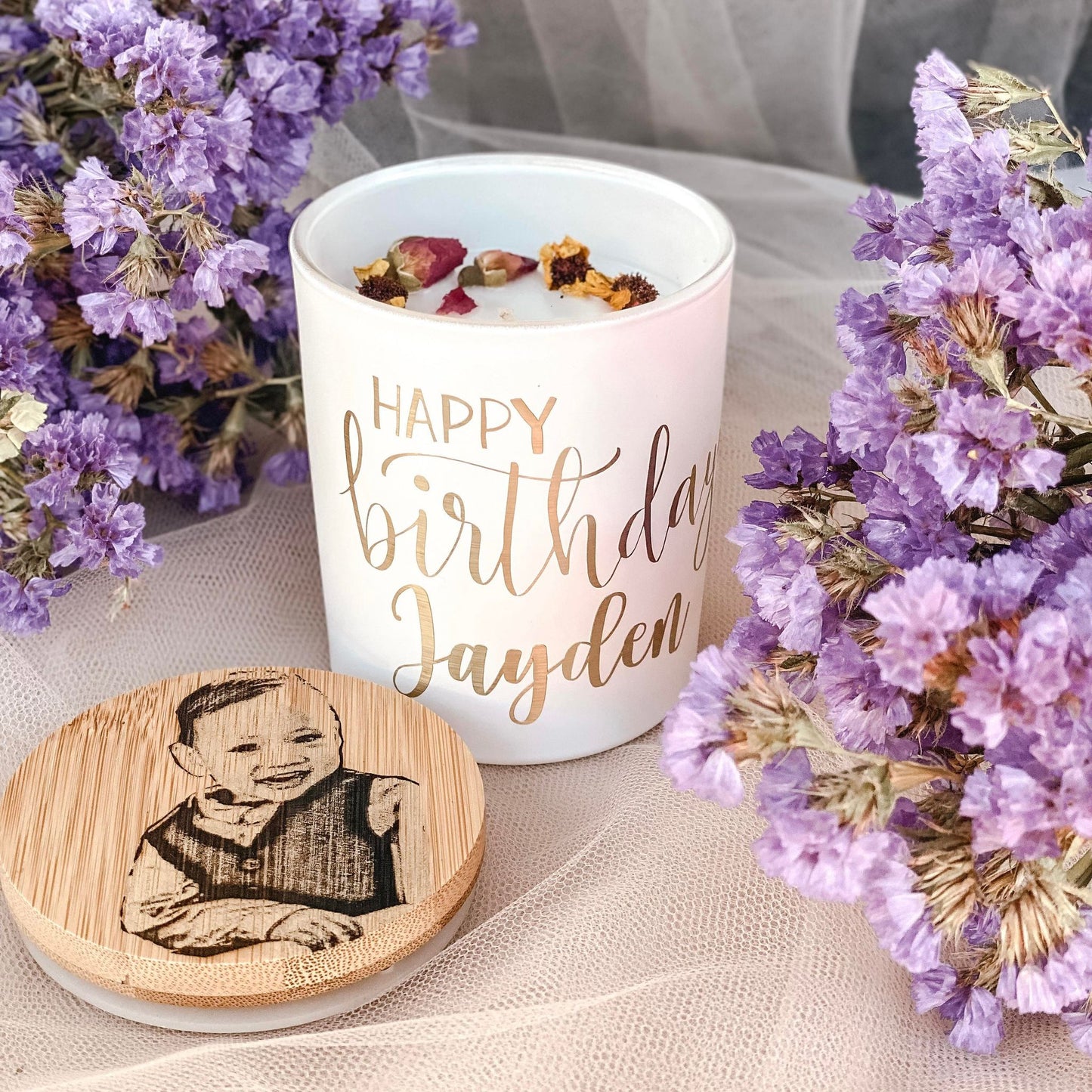 PERSONALISED HAPPY BIRTHDAY CANDLE