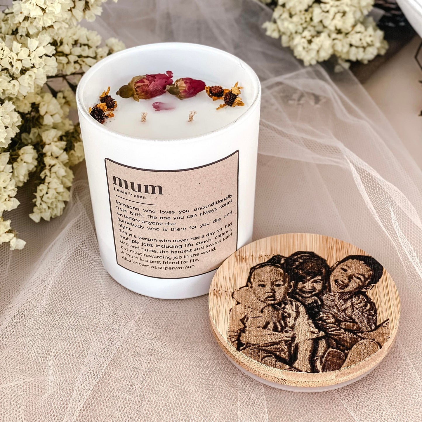 PERSONALIZED DICTIONARY CANDLE- GIFT FOR MOTHER'S DAY
