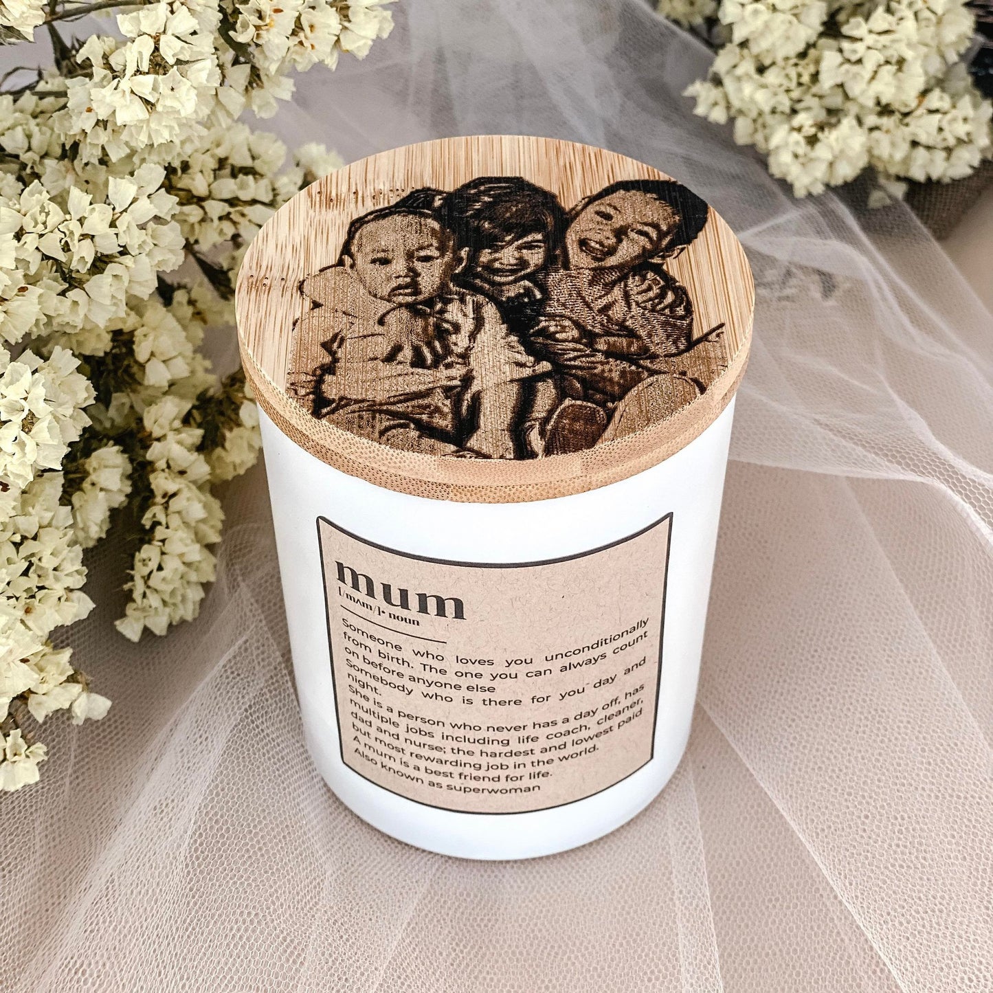 PERSONALIZED DICTIONARY CANDLE- GIFT FOR MOTHER'S DAY