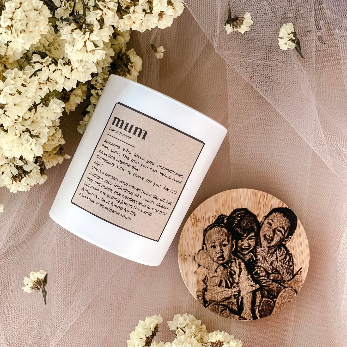 PERSONALIZED DICTIONARY CANDLE- GIFT FOR MOTHER'S DAY