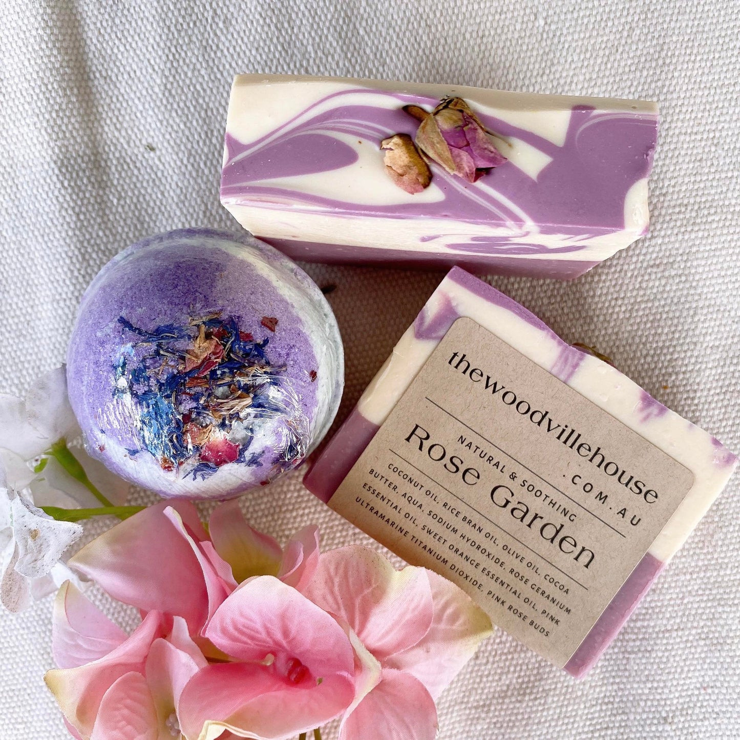 NATURAL COLD PRESSED SOAP- ROSE GARDEN