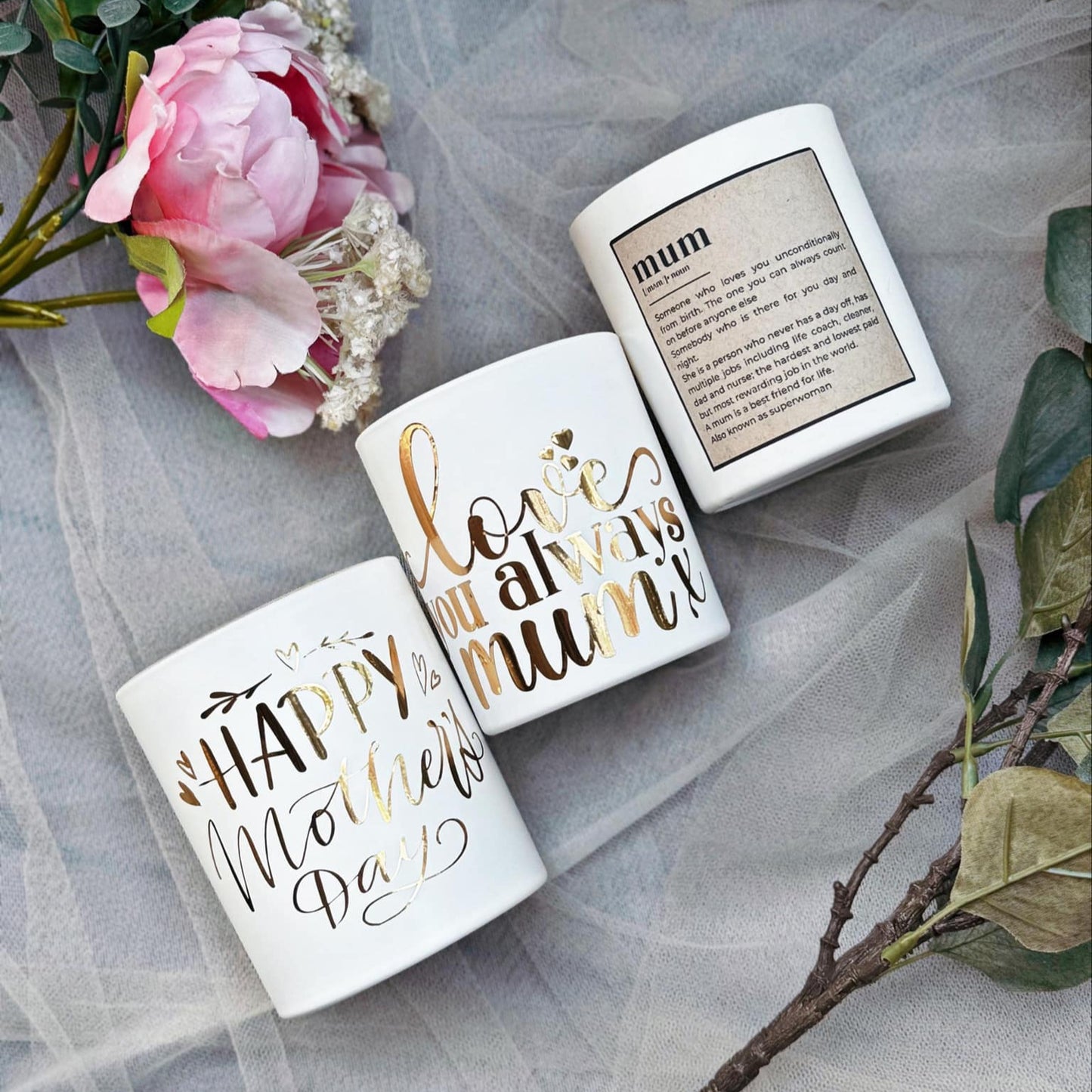 PERSONALIZED MOTHER'S DAY CANDLE