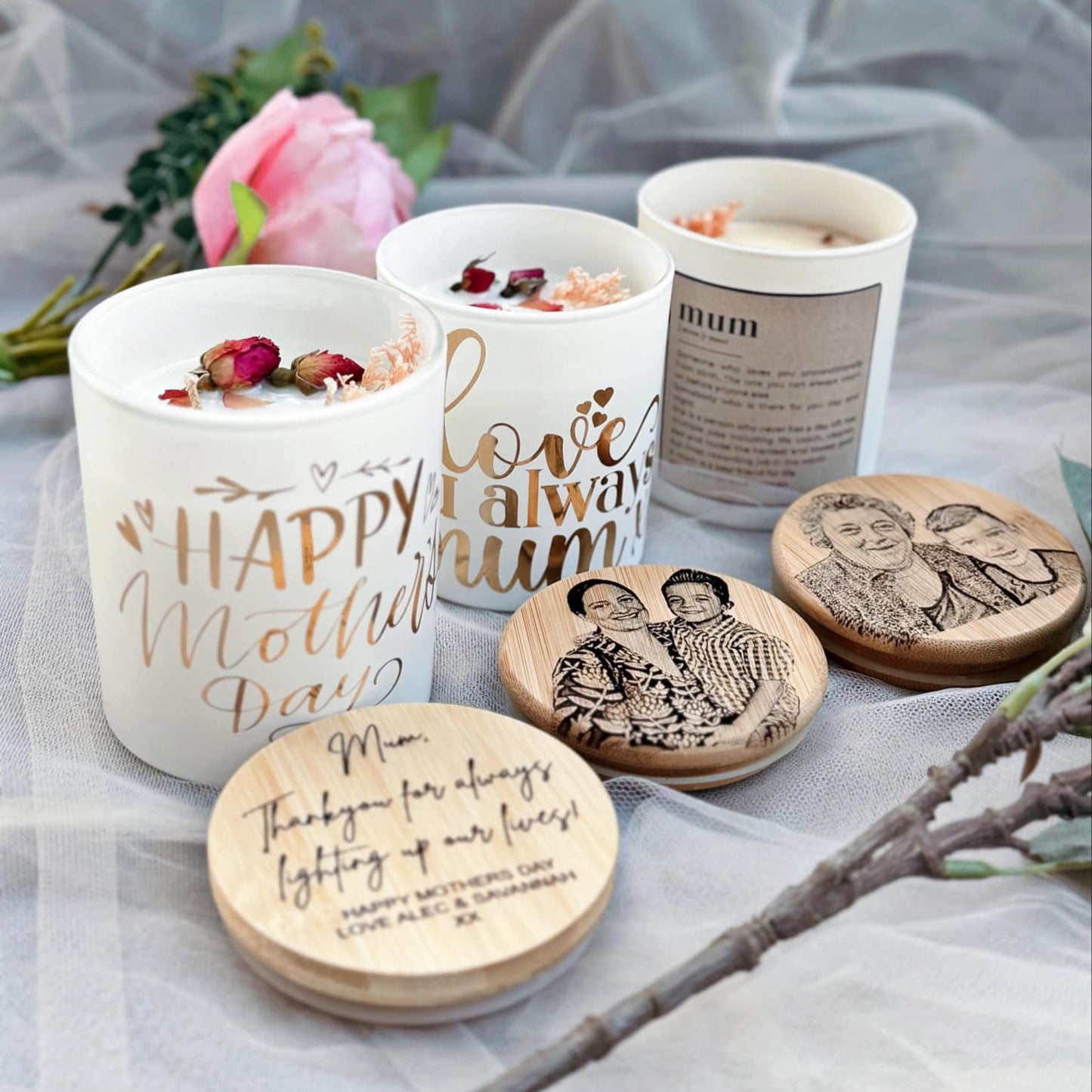 PERSONALIZED MOTHER'S DAY CANDLE
