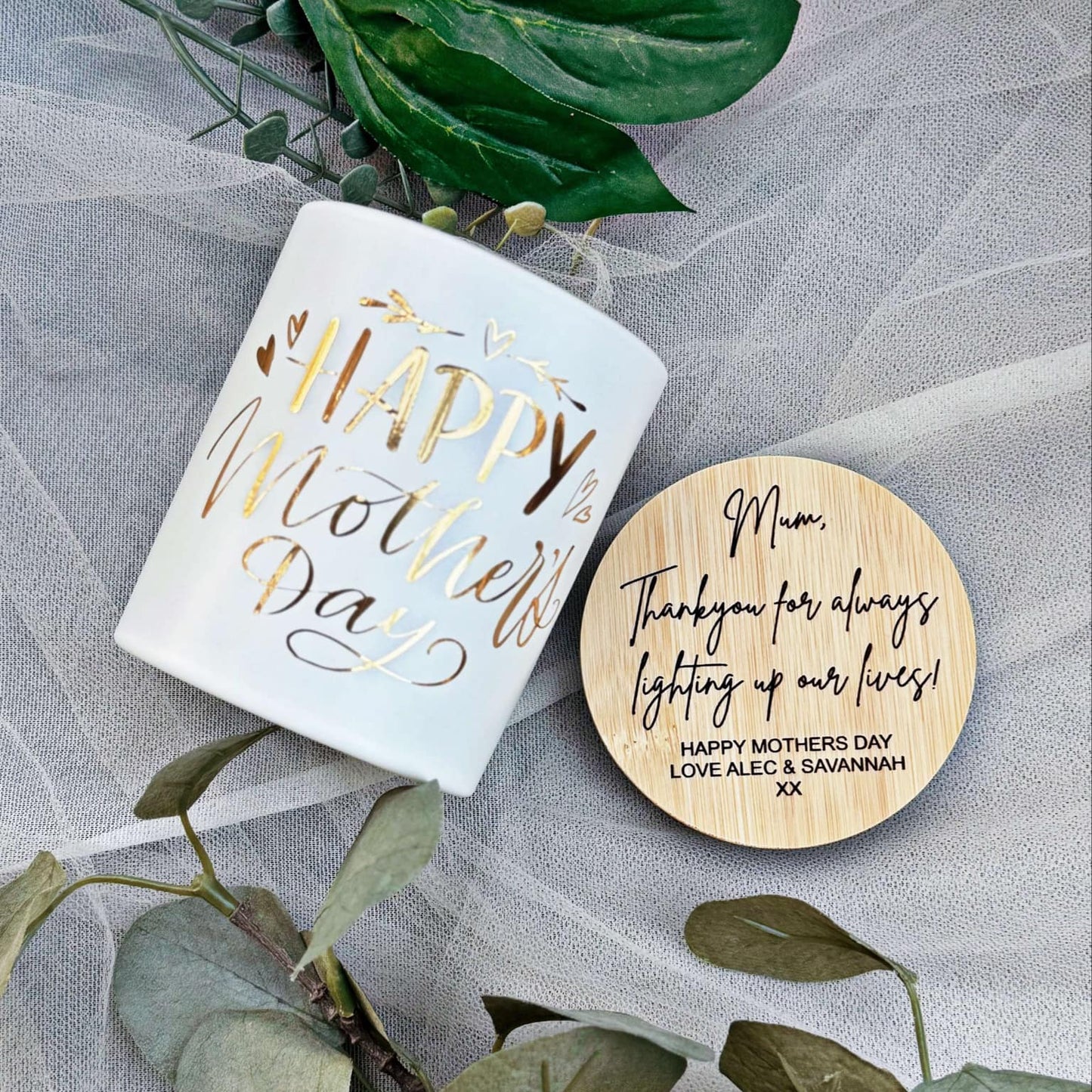 PERSONALIZED MOTHER'S DAY CANDLE