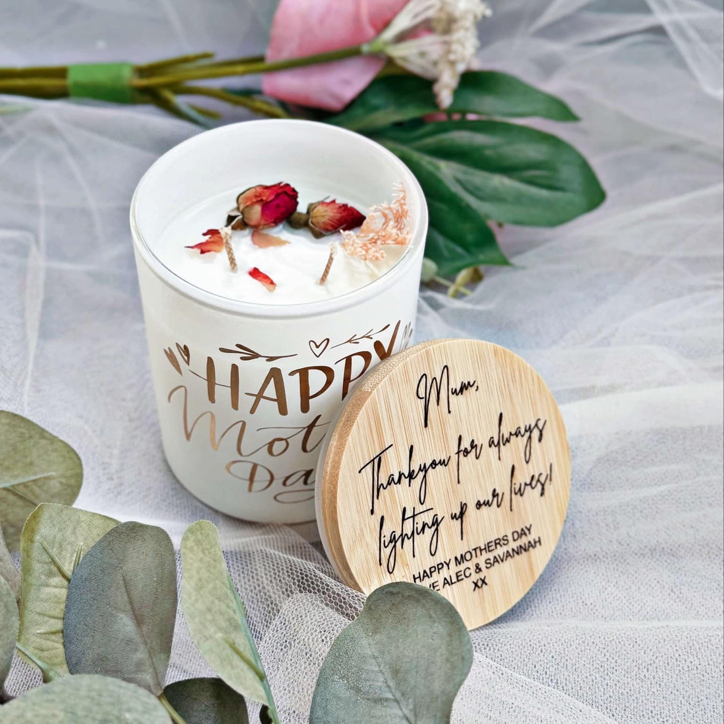 PERSONALIZED MOTHER'S DAY CANDLE